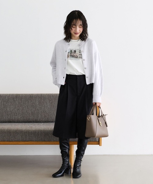 VIS(ビス)の「アソートプリントロングスリーブTシャツ(Tシャツ/カットソー・レディース・ホワイト/ピンク/ホワイト系その他・FREE)」の9枚目の写真