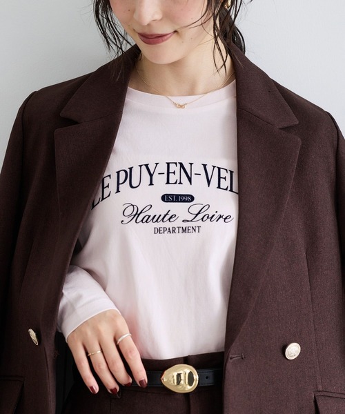 VIS(ビス)の「アソートプリントロングスリーブTシャツ(Tシャツ/カットソー・レディース・ホワイト/ピンク/ホワイト系その他・FREE)」の12枚目の写真