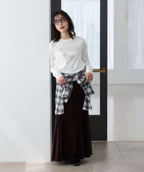 VIS(ビス)の「アソートプリントロングスリーブTシャツ(Tシャツ/カットソー・レディース・ホワイト/ピンク/ホワイト系その他・FREE)」の20枚目の写真