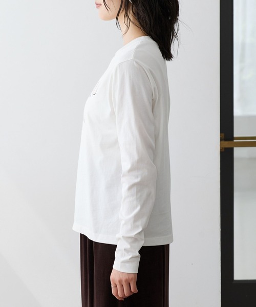 VIS(ビス)の「アソートプリントロングスリーブTシャツ(Tシャツ/カットソー・レディース・ホワイト/ピンク/ホワイト系その他・FREE)」の22枚目の写真