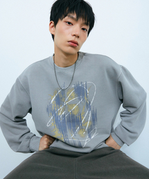 グリッチ PIGMENT スウェット ストーングレー