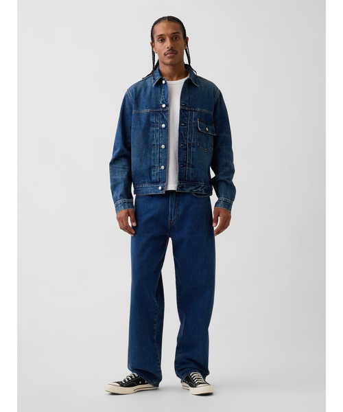 GAP(ギャップ)の「デニム トラッカージャケット(デニムジャケット・メンズ・インディゴブルー・XL)」の2枚目の写真