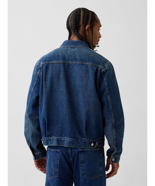 GAP(ギャップ)の「デニム トラッカージャケット(デニムジャケット・メンズ・インディゴブルー・XL)」の3枚目の写真
