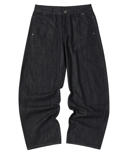 TRAVEL（トラベル）の「バックプリントカーブドデニムパンツ ブラック（デニムパンツ・レディース・その他・SMALL/MEDIUM/LARGE）」の5枚目の写真