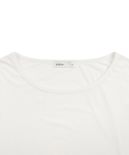 PEPLEE（ペプリー）の「[セット] テンセルレイヤードトップス（ホワイト）（Tシャツ/カットソー・レディース・その他・FREE）」の4枚目の写真