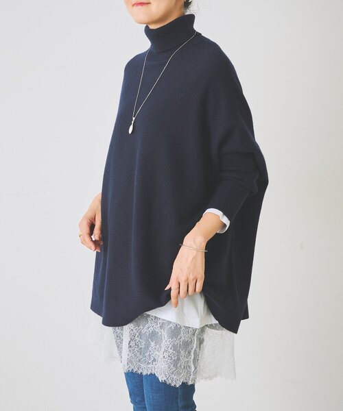 BEARDSLEY(ビアズリー)の「《9/19(土)12:00予約開始予定》裾レースチュニック(Tシャツ/カットソー・レディース・ホワイト/ブラック・FREE)」の16枚目の写真