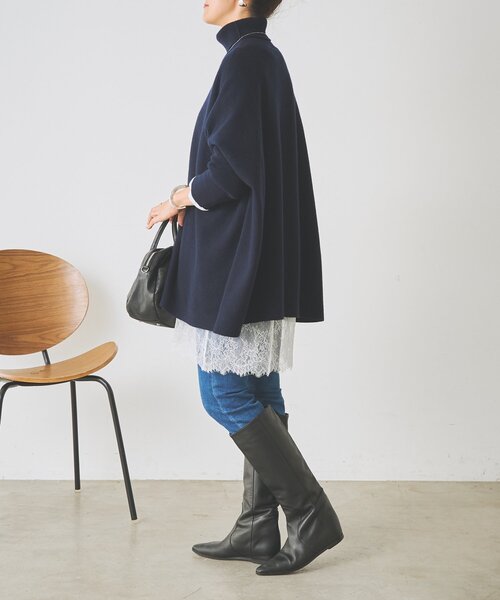 BEARDSLEY(ビアズリー)の「《9/19(土)12:00予約開始予定》裾レースチュニック(Tシャツ/カットソー・レディース・ホワイト/ブラック・FREE)」の19枚目の写真