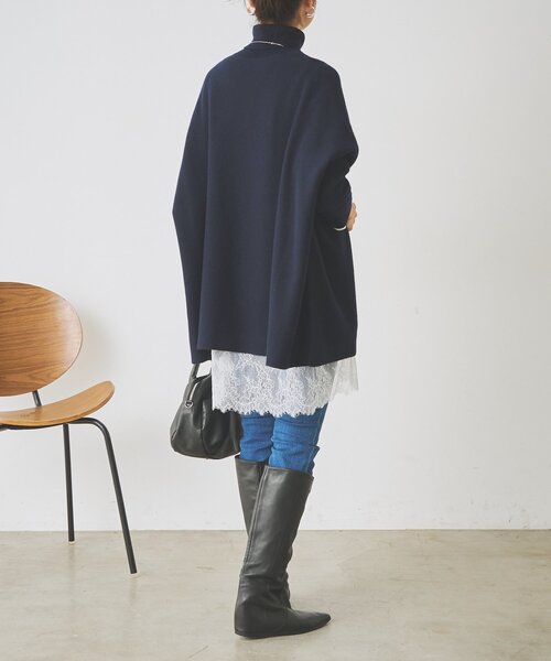 BEARDSLEY(ビアズリー)の「《9/19(土)12:00予約開始予定》裾レースチュニック(Tシャツ/カットソー・レディース・ホワイト/ブラック・FREE)」の20枚目の写真