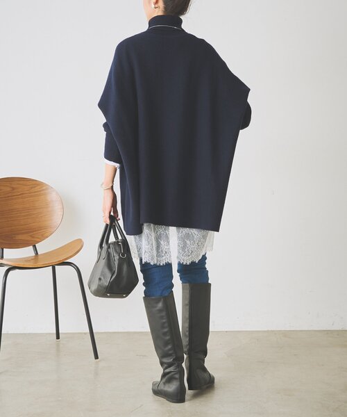 BEARDSLEY(ビアズリー)の「《9/19(土)12:00予約開始予定》裾レースチュニック(Tシャツ/カットソー・レディース・ホワイト/ブラック・FREE)」の21枚目の写真