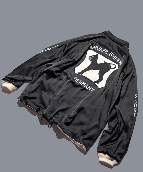 THRIFTY LOOK(スリフティールック)の「THRIFTY LOOK / スリフティールック GERMANY SOUVENIR JACKET ジャーマニー スーベニアジャケット(ブルゾン・メンズ・ブラック/ブラック系その他・MEDIUM/LARGE)」の2枚目の写真