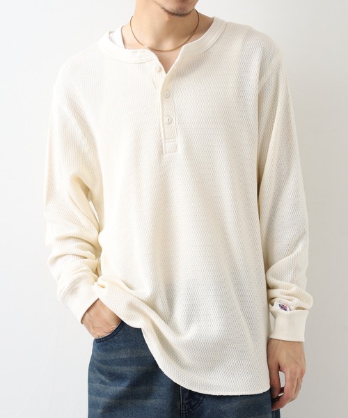 JEMORGAN(ジェーイーモーガン)の「JEMORGAN ダブルフェイスハニカムヘンリーネックL/S-T(Tシャツ/カットソー・メンズ・ナチュラル/ブラック/杢グレー/ネイビー・M/XL/S)」の20枚目の写真