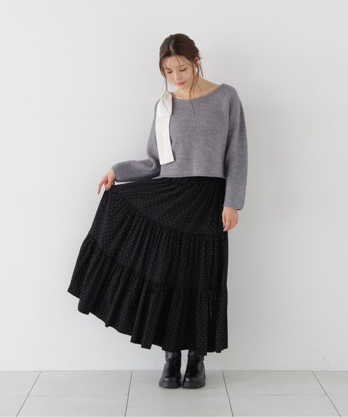 PROPORTION BODY DRESSING(プロポーションボディドレッシング)の「2WAYアシメリボンゆるニット / 1216270011(ニット/セーター・レディース・グレー系その他/パープル/ホワイト系その他・FREE)」の10枚目の写真