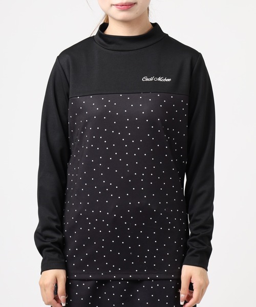 FUNALIVE(ファンアライブ)の「DOTS MOCK ドット モックネック ロンT(Tシャツ/カットソー・レディース・ブラック・L/M/S)」の11枚目の写真