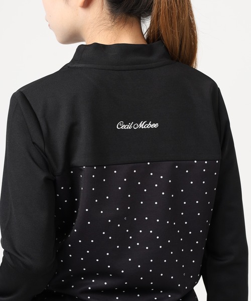 FUNALIVE(ファンアライブ)の「DOTS MOCK ドット モックネック ロンT(Tシャツ/カットソー・レディース・ブラック・L/M/S)」の5枚目の写真