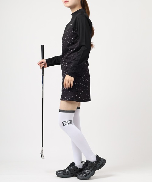 FUNALIVE(ファンアライブ)の「DOTS MOCK ドット モックネック ロンT(Tシャツ/カットソー・レディース・ブラック・L/M/S)」の9枚目の写真