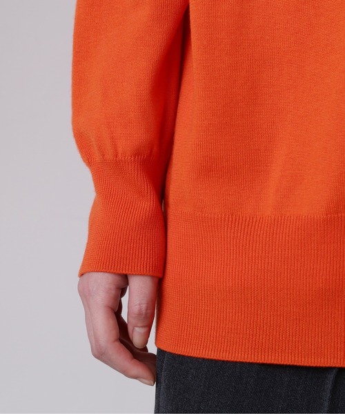 YLEVE(イレーヴ)の「YLEVE / SUPERFINE 120’S WOOL KNIT CARDIGAN(カーディガン/ボレロ・レディース・オレンジ・1)」の8枚目の写真
