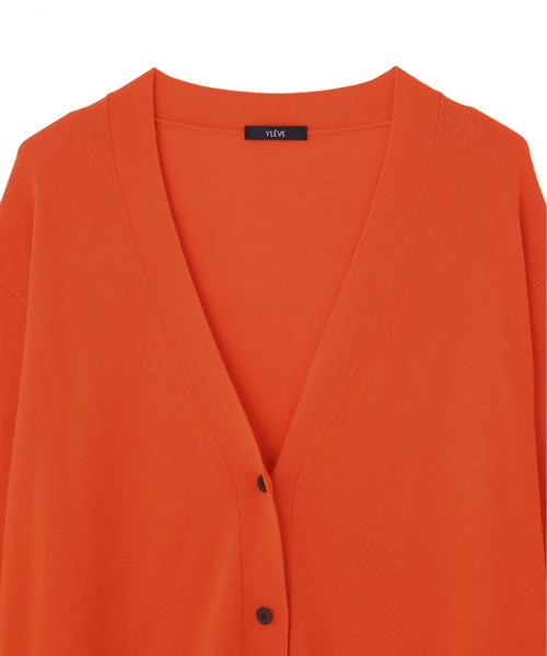 YLEVE(イレーヴ)の「YLEVE / SUPERFINE 120’S WOOL KNIT CARDIGAN(カーディガン/ボレロ・レディース・オレンジ・1)」の10枚目の写真