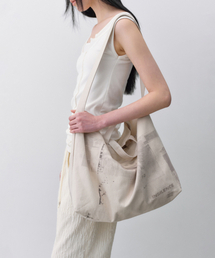 ヴィンテージグラフィックショルダーバッグ ASH BEIGE