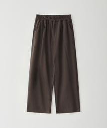 COMPORT ワンタックワイドスウェットパンツ BROWN