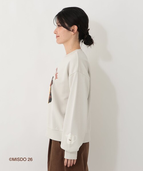 Afternoon Tea(アフタヌーンティー)の「スウェットプルオーバー/ミスタードーナツ(Tシャツ/カットソー・レディース・ライトグレー・ONE SIZE)」の6枚目の写真