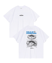 スタジアム ブループリント 半袖Tシャツ (ホワイト)