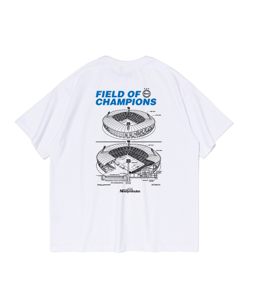 NINETYMINUTES(ナインティーミニッツ)の「スタジアム ブループリント 半袖Tシャツ (ホワイト)(Tシャツ/カットソー・メンズ・その他・2XL/LARGE/MEDIUM/SMALL/X-LARGE)」の3枚目の写真