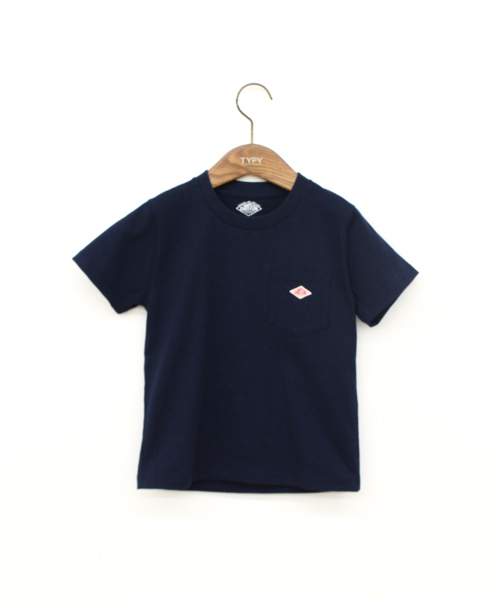 DANTON（ダントン）の「DANTONポケットTシャツ（Tシャツ/カットソー・キッズ・ホワイト/チャコールグレー/オリーブ/ブルー/ネイビー/レッド・M/S/L）」の4枚目の写真