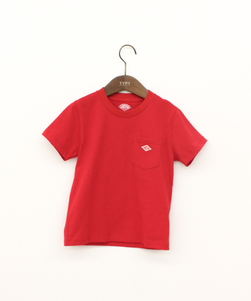 DANTON（ダントン）の「DANTONポケットTシャツ（Tシャツ/カットソー・キッズ・ホワイト/チャコールグレー/オリーブ/ブルー/ネイビー/レッド・M/S/L）」の6枚目の写真