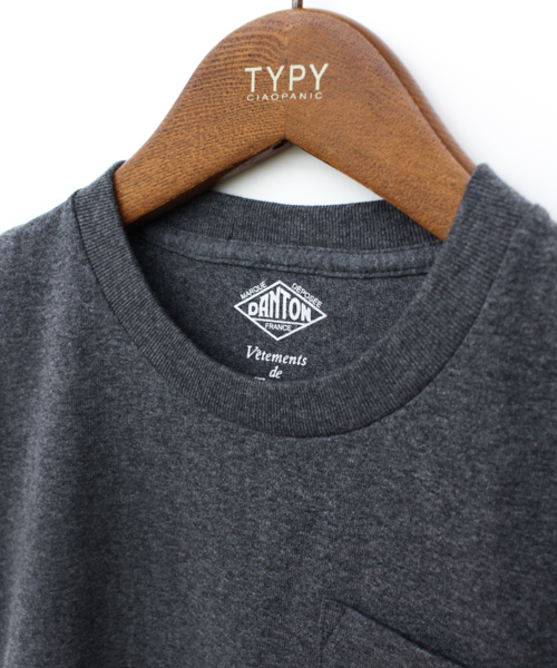 DANTON（ダントン）の「DANTONポケットTシャツ（Tシャツ/カットソー・キッズ・ホワイト/チャコールグレー/オリーブ/ブルー/ネイビー/レッド・M/S/L）」の11枚目の写真
