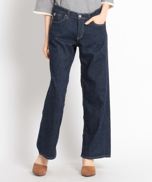 SHOO・LA・RUE（シューラルー）の「EDWIN別注 ストレッチワイドバギーパンツ（デニムパンツ・レディース・ブルー系1/ブルー・03/02/01）」の9枚目の写真