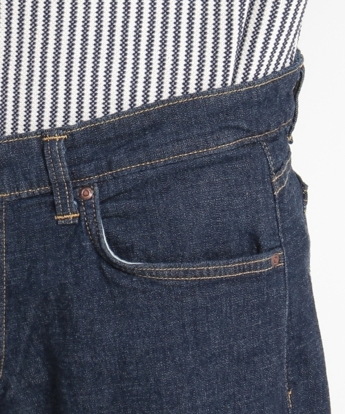 SHOO・LA・RUE（シューラルー）の「EDWIN別注 ストレッチワイドバギーパンツ（デニムパンツ・レディース・ブルー系1/ブルー・03/02/01）」の5枚目の写真