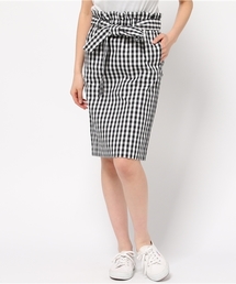 Spick & Span | ギンガムチェック ベルトツキスカート◆(スカート)
