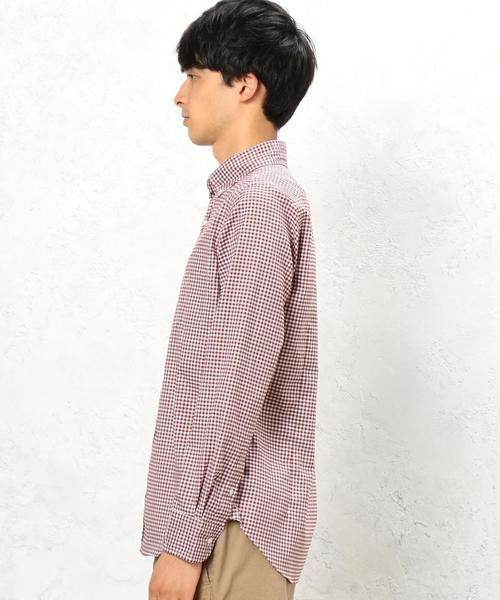 green label relaxing(グリーンレーベルリラクシング)の「KT PIN/OX ギンガムチェック GIZA BD シャツ◆(シャツ/ブラウス・メンズ・モカ/その他1/ネイビー/ブラック/ブラウン・LARGE/MEDIUM/XX-LARGE/SMALL/X-LARGE/X-SMALL)」の8枚目の写真