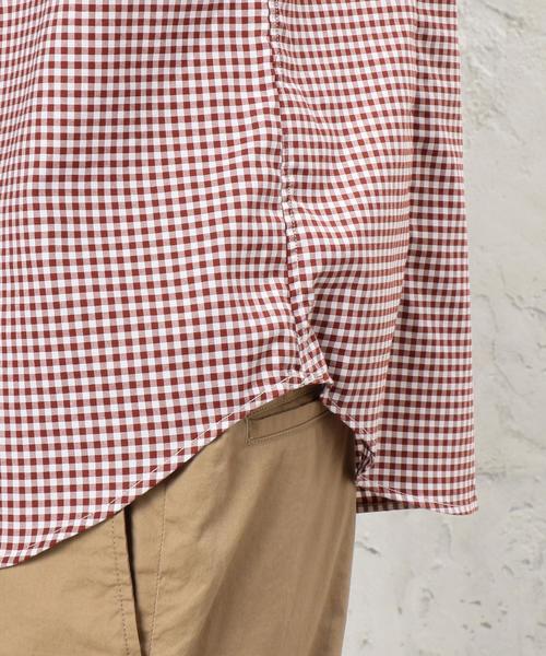 green label relaxing(グリーンレーベルリラクシング)の「KT PIN/OX ギンガムチェック GIZA BD シャツ◆(シャツ/ブラウス・メンズ・モカ/その他1/ネイビー/ブラック/ブラウン・LARGE/MEDIUM/XX-LARGE/SMALL/X-LARGE/X-SMALL)」の16枚目の写真