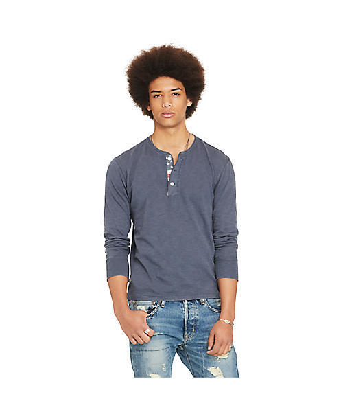 Denim & Supply Ralph Lauren（デニムアンドサプライラルフローレン）の「フラッグプラケット ジャージー ヘンリー（Tシャツ/カットソー・メンズ・ネイビー・X-SMALL/SMALL/MEDIUM/LARGE）」の5枚目の写真