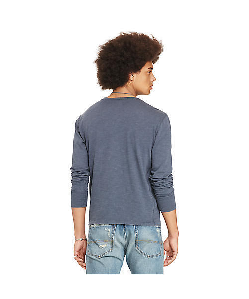 Denim & Supply Ralph Lauren（デニムアンドサプライラルフローレン）の「フラッグプラケット ジャージー ヘンリー（Tシャツ/カットソー・メンズ・ネイビー・X-SMALL/SMALL/MEDIUM/LARGE）」の3枚目の写真