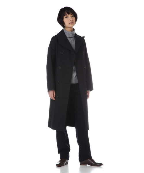 MARGARET HOWELL（マーガレットハウエル）の「・PROOFED COTTON（トレンチコート・レディース・ブラック・1）」の13枚目の写真