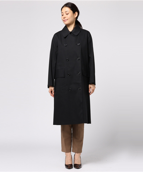 MARGARET HOWELL（マーガレットハウエル）の「・PROOFED COTTON（トレンチコート・レディース・ブラック・1）」の2枚目の写真