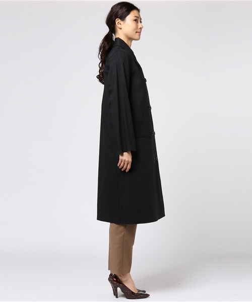 MARGARET HOWELL（マーガレットハウエル）の「・PROOFED COTTON（トレンチコート・レディース・ブラック・1）」の3枚目の写真