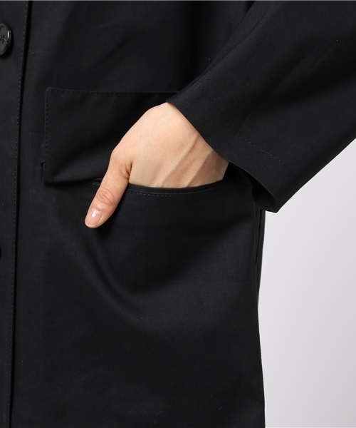 MARGARET HOWELL（マーガレットハウエル）の「・PROOFED COTTON（トレンチコート・レディース・ブラック・1）」の8枚目の写真