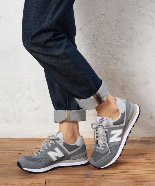 NEW BALANCE（ニューバランス）の「■■■[WEB限定][ニューバランス]new balance ML574 16FW CB スニーカー（スニーカー・レディース・ネイビー/ライトグレー・22.5cm/23cm/24cm/23.5cm/24.5cm/25cm）」の9枚目の写真
