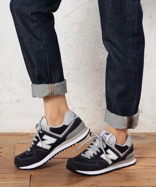 NEW BALANCE（ニューバランス）の「■■■[WEB限定][ニューバランス]new balance ML574 16FW CB スニーカー（スニーカー・レディース・ネイビー/ライトグレー・22.5cm/23cm/24cm/23.5cm/24.5cm/25cm）」の10枚目の写真