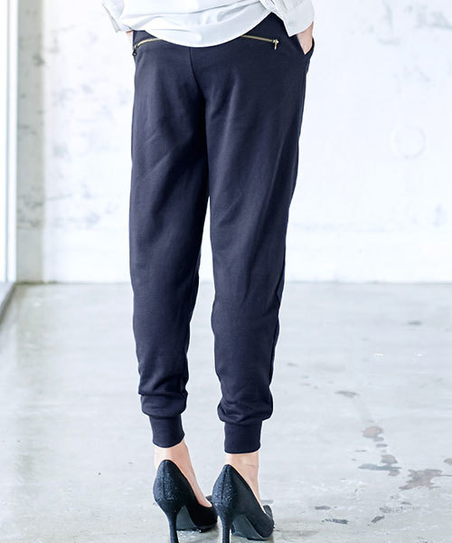 Pierrot（ピエロ）の「裾リブスウェットジョガーパンツ（その他パンツ・レディース・チャコール/ネイビー/杢グレー/ブラック・M/L）」の19枚目の写真