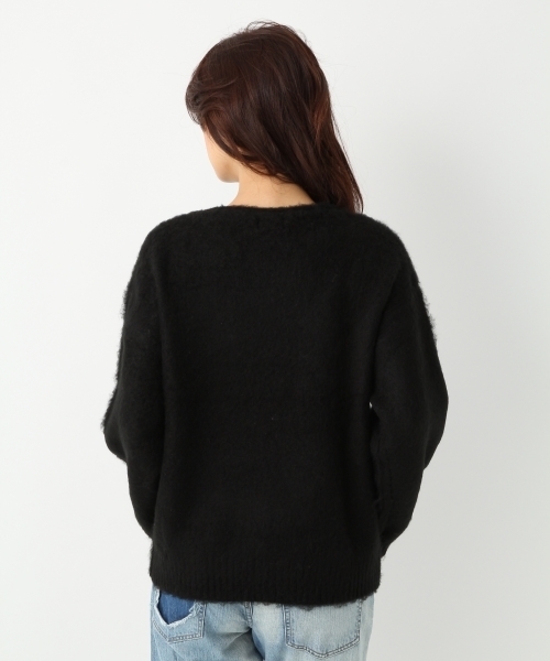 A part by(アパートバイ)の「5GAcモコモコボートネックPO 739526(ニット/セーター・レディース・チャコールグレー/ブラウン/ブラック・LARGE/MEDIUM)」の8枚目の写真