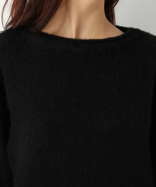 A part by(アパートバイ)の「5GAcモコモコボートネックPO 739526(ニット/セーター・レディース・チャコールグレー/ブラウン/ブラック・LARGE/MEDIUM)」の9枚目の写真