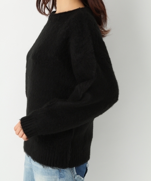 A part by(アパートバイ)の「5GAcモコモコボートネックPO 739526(ニット/セーター・レディース・チャコールグレー/ブラウン/ブラック・LARGE/MEDIUM)」の10枚目の写真