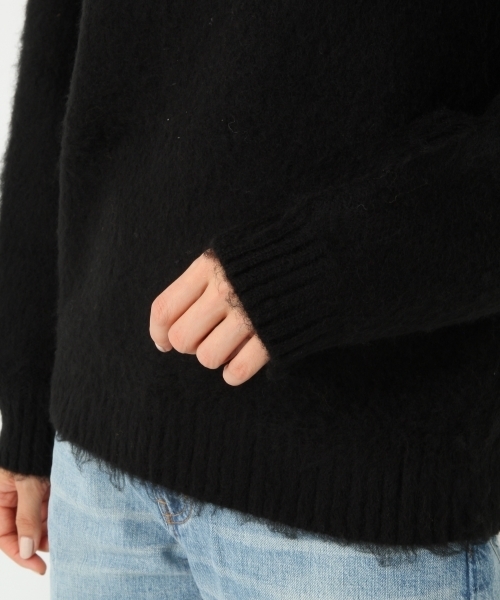 A part by(アパートバイ)の「5GAcモコモコボートネックPO 739526(ニット/セーター・レディース・チャコールグレー/ブラウン/ブラック・LARGE/MEDIUM)」の11枚目の写真