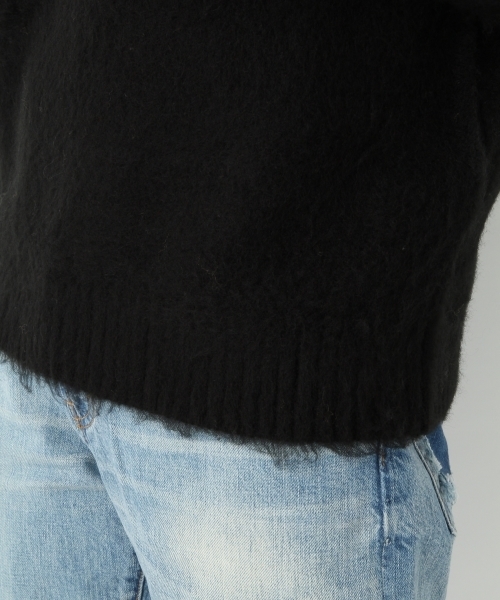 A part by(アパートバイ)の「5GAcモコモコボートネックPO 739526(ニット/セーター・レディース・チャコールグレー/ブラウン/ブラック・LARGE/MEDIUM)」の12枚目の写真