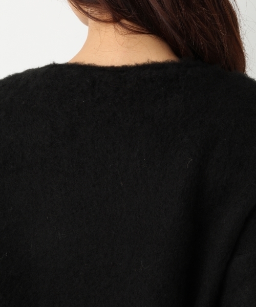 A part by(アパートバイ)の「5GAcモコモコボートネックPO 739526(ニット/セーター・レディース・チャコールグレー/ブラウン/ブラック・LARGE/MEDIUM)」の13枚目の写真