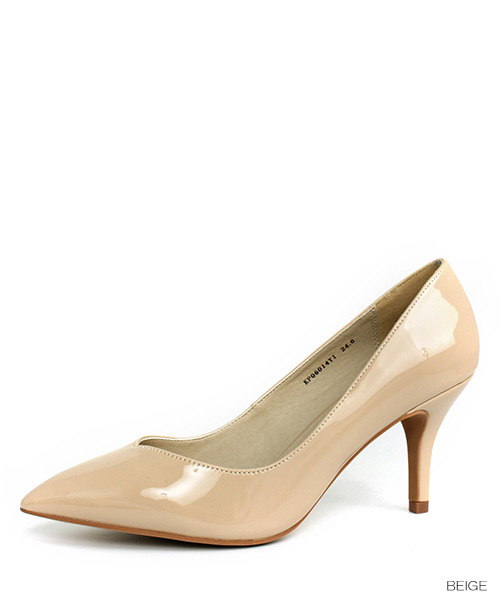 RANDA（ランダ）の「足幅ゆったり3E/Vカットプレーンパンプス（パンプス・レディース・その他/グレー系その他/ブルー/アイボリー/ベージュ/ブラック/ベージュ系その他/レッド/ピンク/ブラック系その他/ライトブルー/ゴールド系その他/プラム/ダークブルー/ブラック系その他7/その他2/ピンク系その他/その他3・24/23.5/22.5/22/24.5/25.5/25/23/21/21.5）」の5枚目の写真